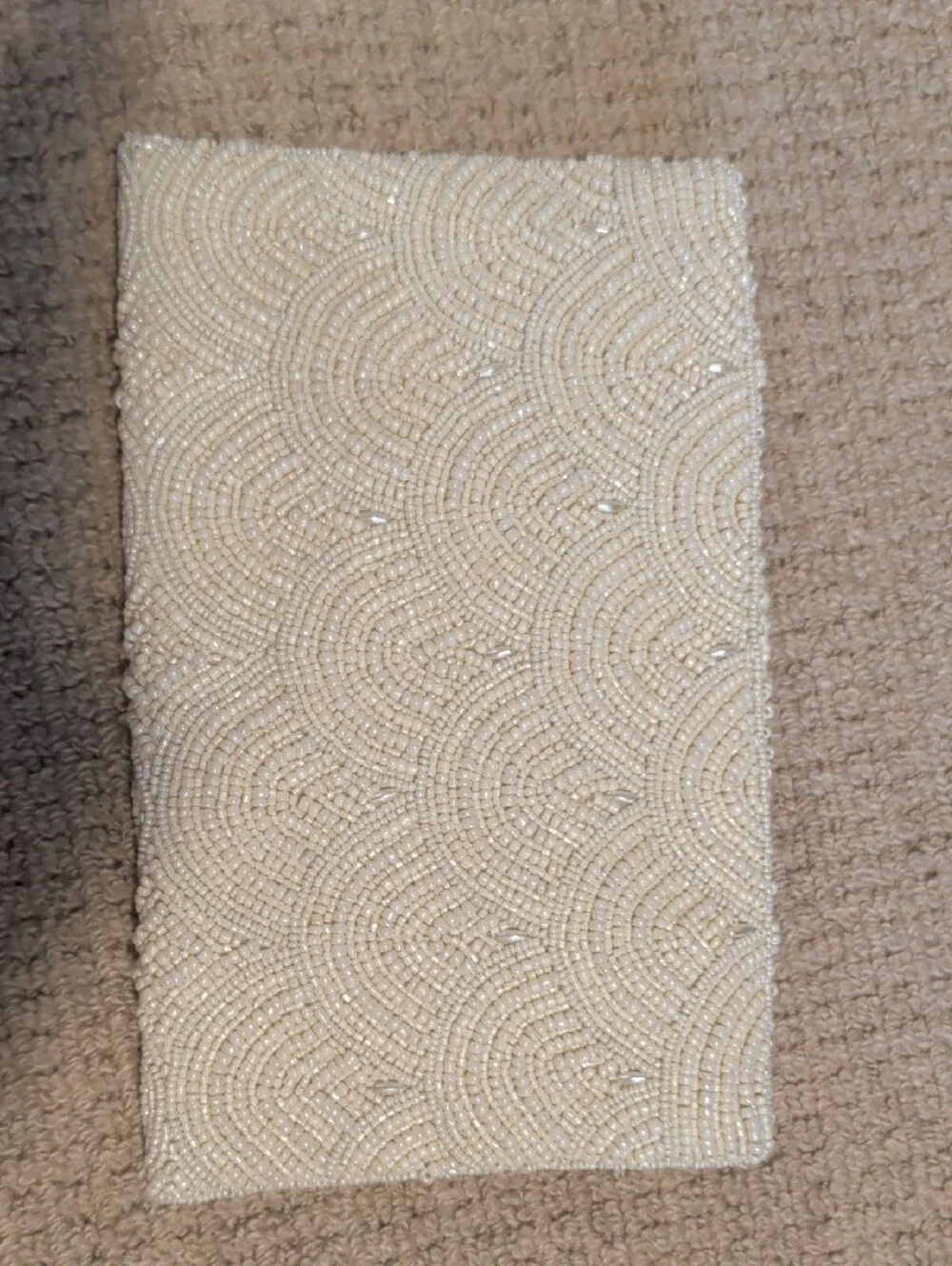 BHLDN Wedding Ivory Beaded Clutch